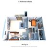 1 Bedroom 1 Bath